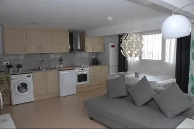 Una cocina o zona de cocina en Apartamento a primera linea de mar en platja d’aro