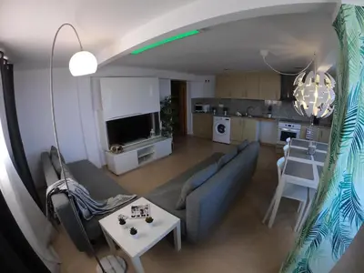 Una cocina o zona de cocina en Apartamento a primera linea de mar en platja d’aro