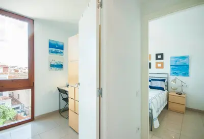 Cama o camas de una habitación en Lets Holidays LOVELY POOL APARTMENT with PARKING 3