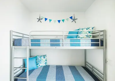 Cama o camas de una habitación en Lets Holidays LOVELY POOL APARTMENT with PARKING 3