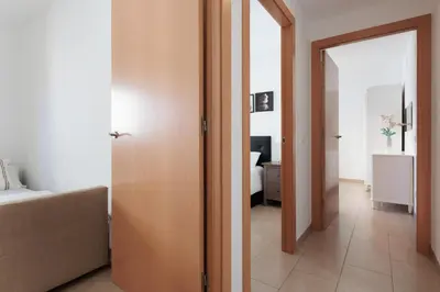Cama o camas de una habitación en Lets Holidays Mediterranean apartment 3 minutes to the beach 2