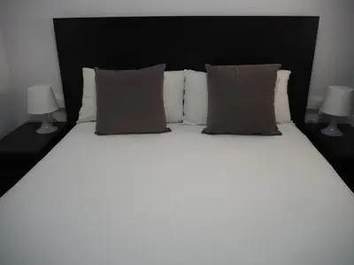 Cama o camas de una habitación en APARTAMENTO MAR I CEL