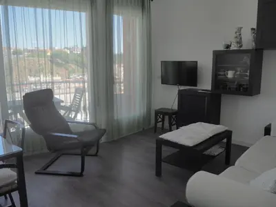 Una televisión o centro de entretenimiento en APARTAMENTO MAR I CEL