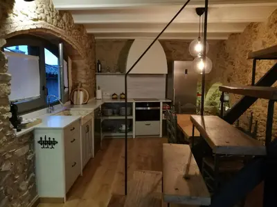 Una cocina o zona de cocina en Can Puig de la Pera