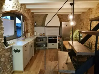 Una cocina o zona de cocina en Can Puig de la Pera