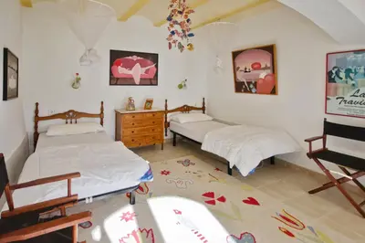 Cama o camas de una habitación en Patio de los Gatos