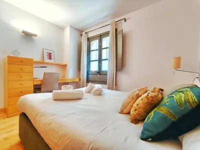 Cama o camas de una habitación en Lugar perfecto en el Casco Antiguo de Girona