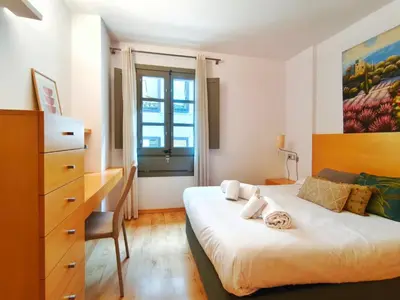 Cama o camas de una habitación en Lugar perfecto en el Casco Antiguo de Girona