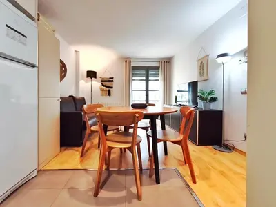 Una cocina o zona de cocina en Lugar perfecto en el Casco Antiguo de Girona