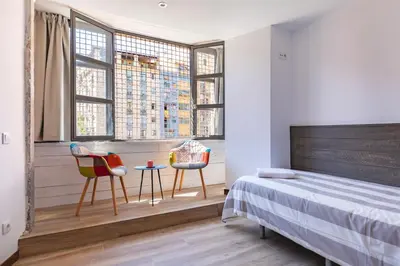 Cama o camas de una habitación en Bravissimo Rambla Eiffel Bridge 1
