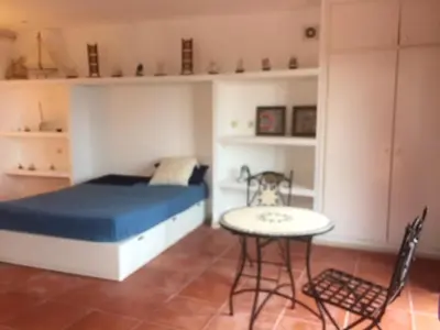 Cama o camas de una habitación en Luxury Villa in Tamariu + Sea View