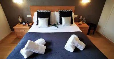 Cama o camas de una habitación en VILLAS COSETTE - Apartamento Ancora