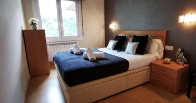 Cama o camas de una habitación en VILLAS COSETTE - Apartamento Ancora