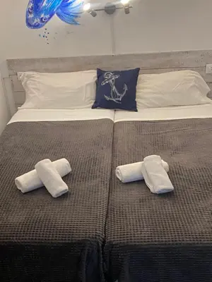 Cama o camas de una habitación en Hotel Bergantí