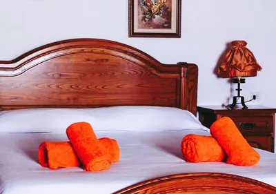 Cama o camas de una habitación en Masia Can Solà Gros