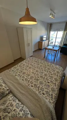 Cama o camas de una habitación en Arena Gold Euroviajeros apartaments