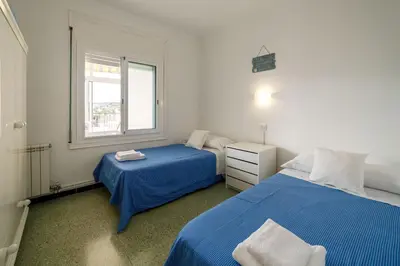 Cama o camas de una habitación en Apartamentos Costa Brava Las Vistas