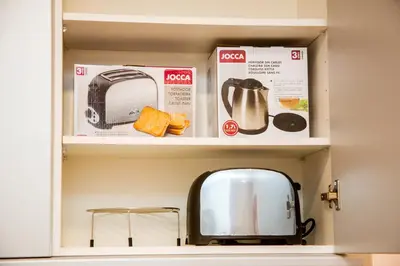 Una cocina o zona de cocina en AL27 Duplex de diseño a 250 metros de la playa