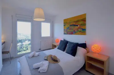 Cama o camas de una habitación en VILLA SANT RAMON - REF 043