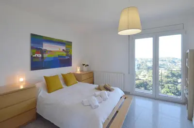 Cama o camas de una habitación en VILLA SANT RAMON - REF 043
