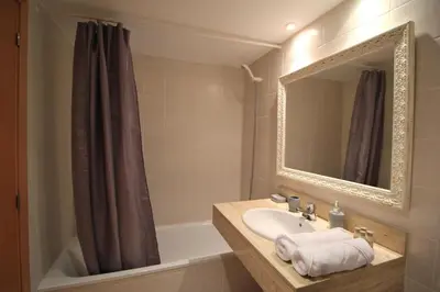 Un baño de AL07 Apartamento a 300 metros de la playa de Fenals