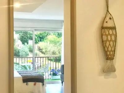 Un balcón o terraza de Lets Holidays AMAZING STUDIO in the CENTER of TOSSA