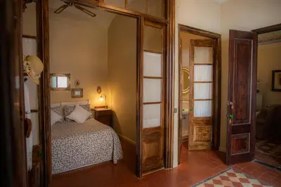 Cama o camas de una habitación en Hostalet dels Indians
