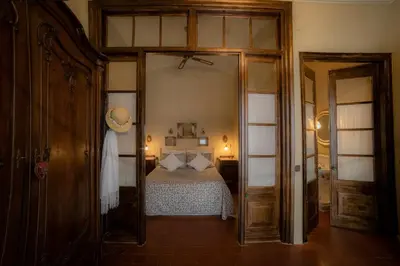 Cama o camas de una habitación en Hostalet dels Indians