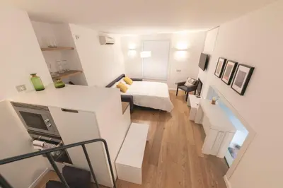 Cama o camas de una habitación en Bravissimo Portal Nou, with private garage