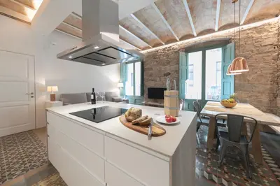 Una cocina o zona de cocina en Bravissimo Mercaders, beautiful 3 bedroom apartment