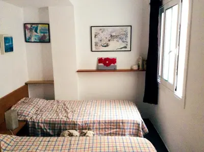 Cama o camas de una habitación en Cozy Apartment in Palamós 65m² + Sea View
