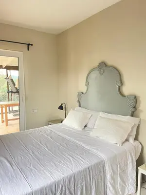 Cama o camas de una habitación en Casa La Gavina Blanca
