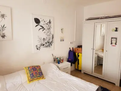Cama o camas de una habitación en Apartamento Costa Brava