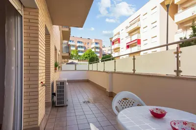 Un balcón o terraza de Elegant Apartment in Lloret de Mar, 85 m² with Pool