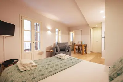 Cama o camas de una habitación en Bravissimo Barca Studio