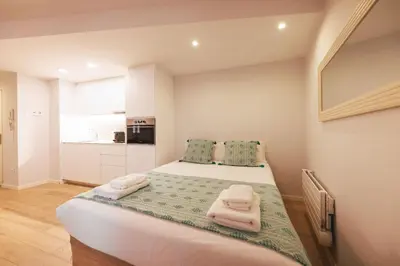 Cama o camas de una habitación en Bravissimo Barca Studio