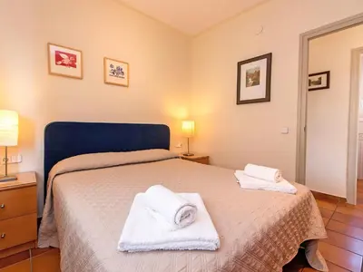 Cama o camas de una habitación en Holiday Home Estiu by Interhome