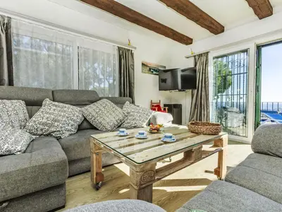 Zona de estar de Holiday Home Puig Romani-1 by Interhome