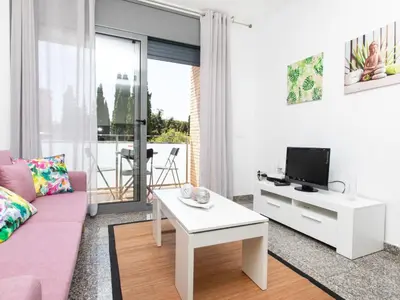 Una televisión o centro de entretenimiento en Apartment Marina by Interhome