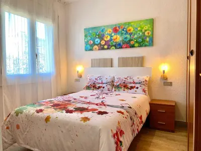 Cama o camas de una habitación en Apartment Aquarius by Interhome