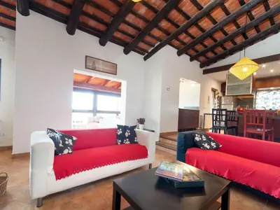Zona de estar de Holiday Home Mas Ambros by Interhome