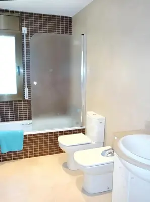 Un baño de Luxury villa in Calonge with pool