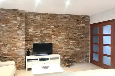 Una televisión o centro de entretenimiento en Luxury villa in Calonge with pool