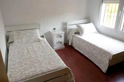 Cama o camas de una habitación en Spacious house in Platja d'Aro