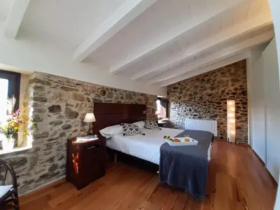 Cama o camas de una habitación en MONELLS - CASA Rural - CAN FELIP