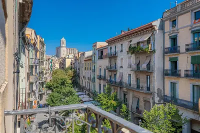 Vista general de Girona o vista desde el apartamento