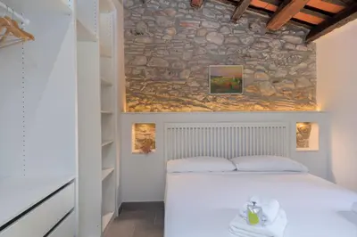 Cama o camas de una habitación en Flalteli Rambla 5 4-1