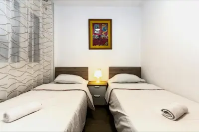 Cama o camas de una habitación en Apartment Arena - Lloret de Mar