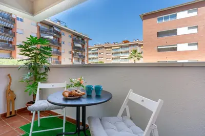 Un balcón o terraza de Tic Tac 13 Family apartment with pool view