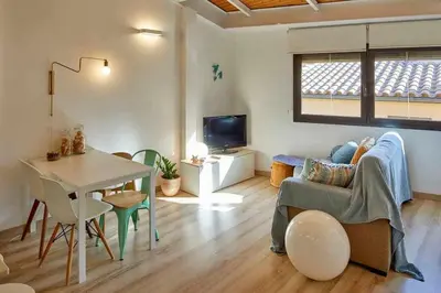 Zona de estar de Apartamento dúplex Rei Martí, Girona